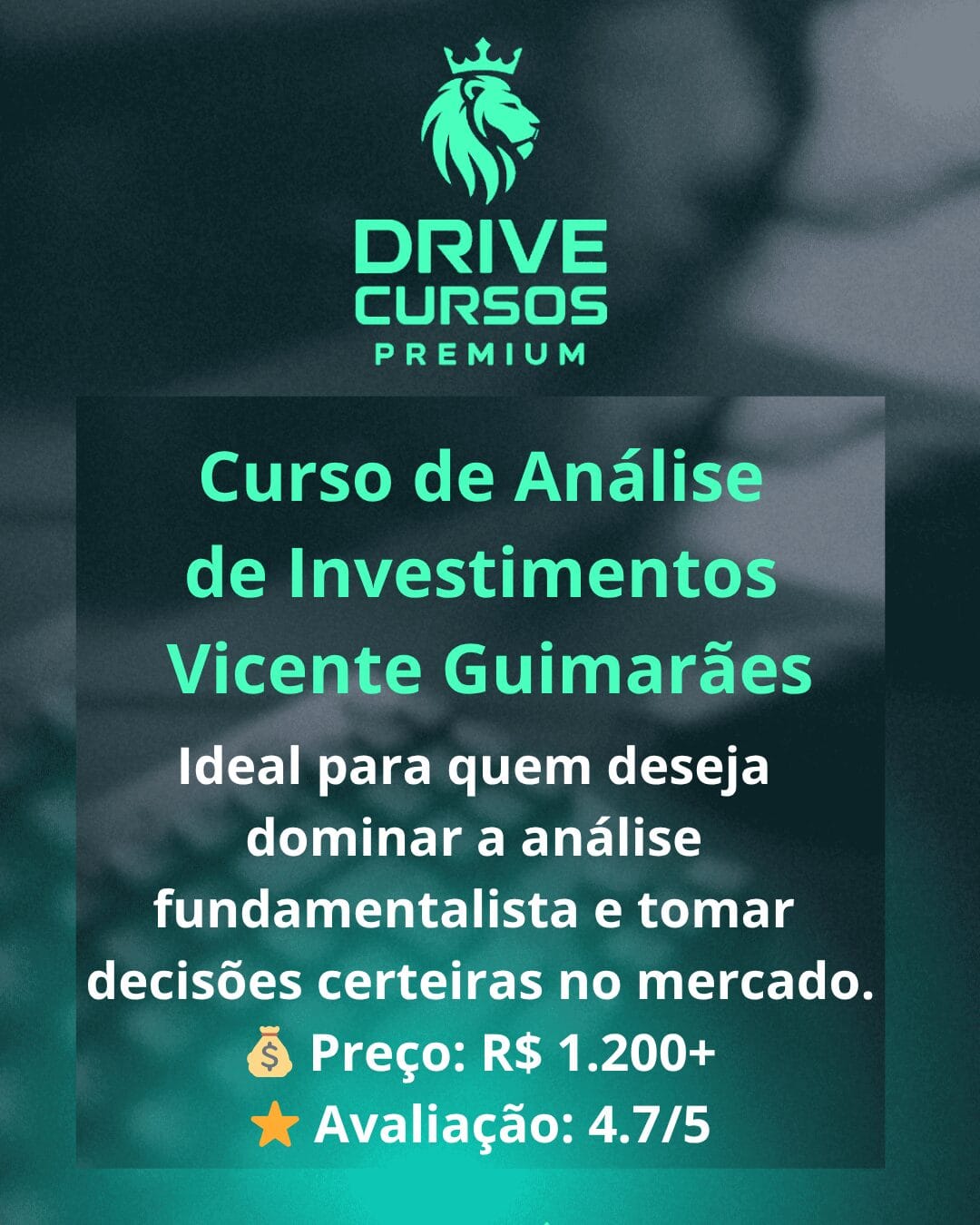 Analise de Investimentos - Vicente Guimarães