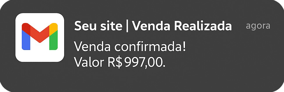 Notificação de venda realizada